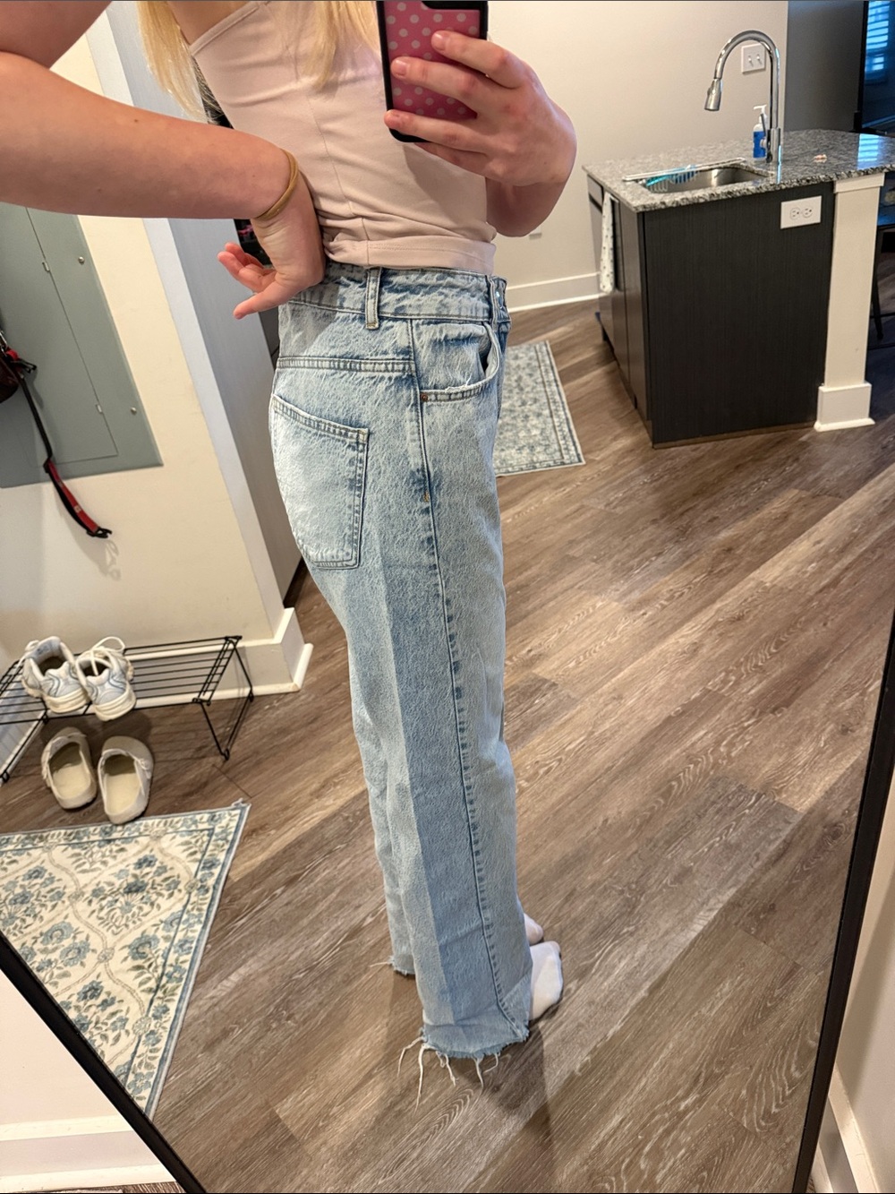 Zara straight leg jeans